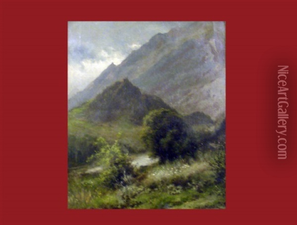 Berglandschaft Oil Painting - Alexandre Calame