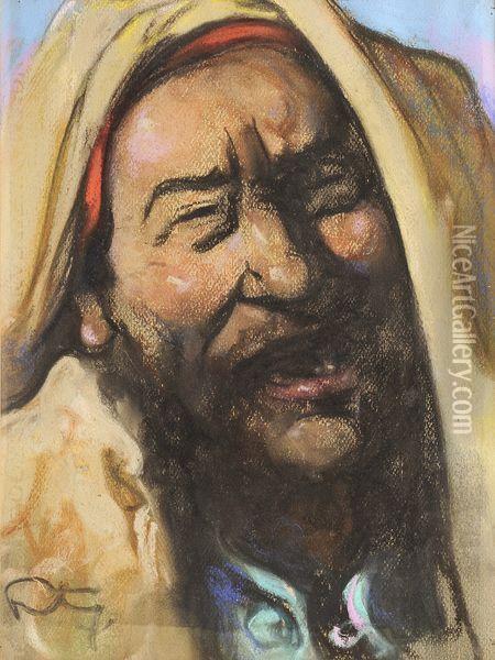 Portrait De Berbere Oil Painting - Mariano Fortuny Y Madrazo