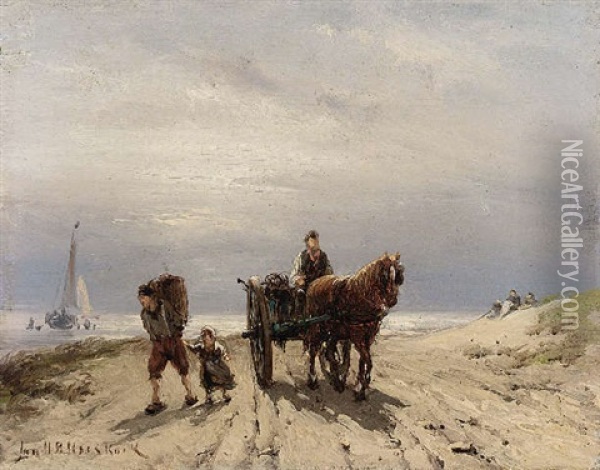 Homeward Bound Oil Painting - Johannes Hermanus Barend Koekkoek