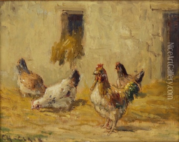 Huhner Oil Painting - Charles H. Clair