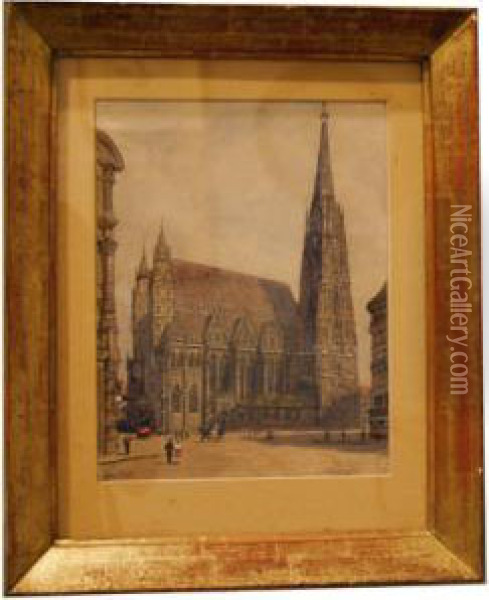 Il Duomo Di Santo Stefano A Vienna Oil Painting - Erwin Pendl