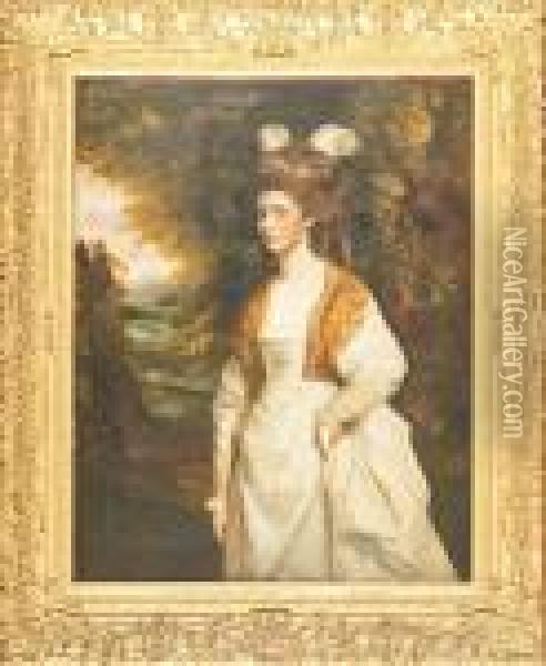 Ritratto Di Lady Taylor Oil Painting - Sir Joshua Reynolds