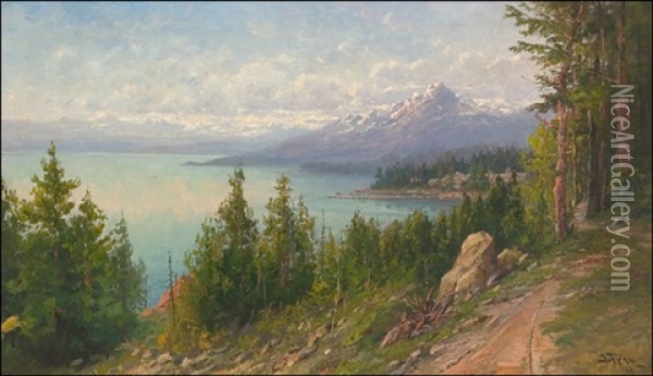 Lake Tahoe Oil Painting - John Fery
