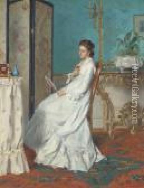 La Toilette Oil Painting - Albert Roosenboon