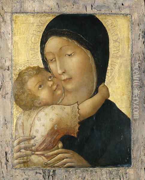 Madonna and Child, c.1470 Oil Painting - Lorenzo Di Pietro Vecchietta