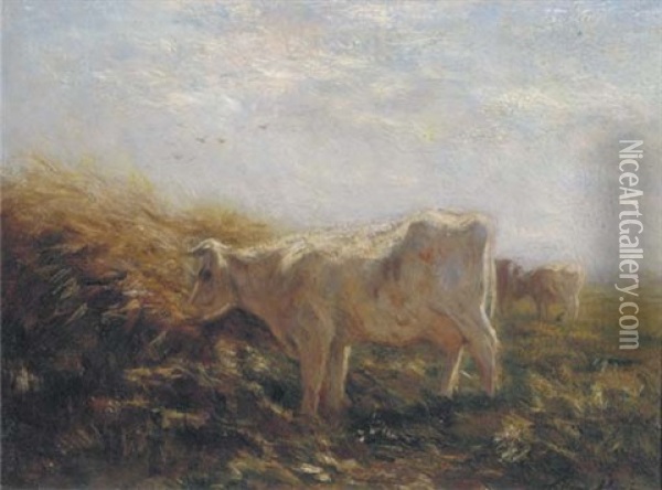 Grazing Cattle Oil Painting - Willem Maris