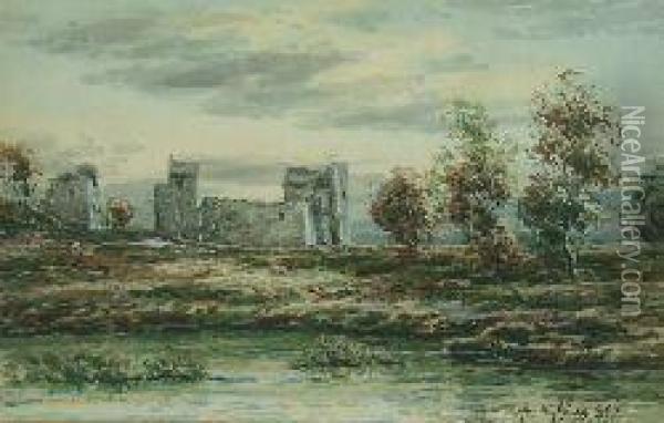 Castle Ruins Oil Painting - John Hamilton Glass