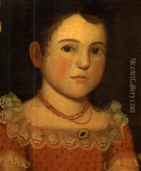 Early Portrait Of Francis Elizabeth Swift, Nee Chase Oil Painting - Zedekiah Belknap