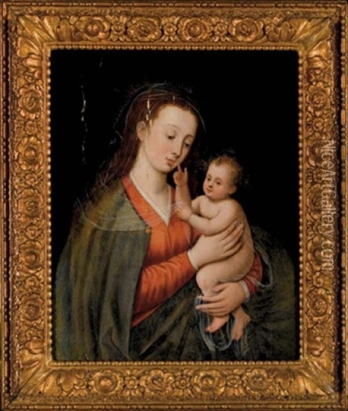 Vierge A L'enfant Oil Painting - Quentin Massys the Elder