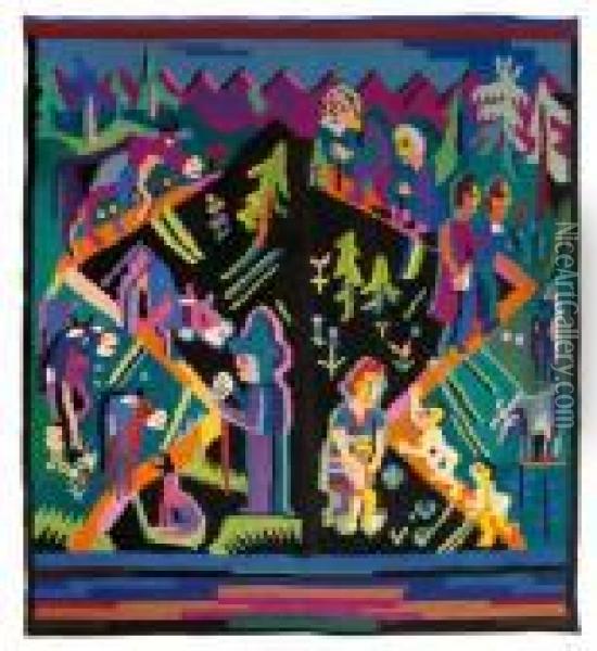 Alpaufzug Undlebensalter Oil Painting - Ernst Ludwig Kirchner