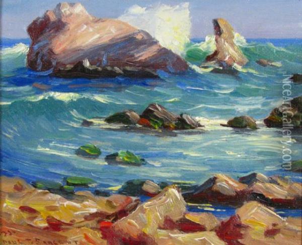 A Beach At Corona Del Mar Oil Painting - Paul Turner Sargent