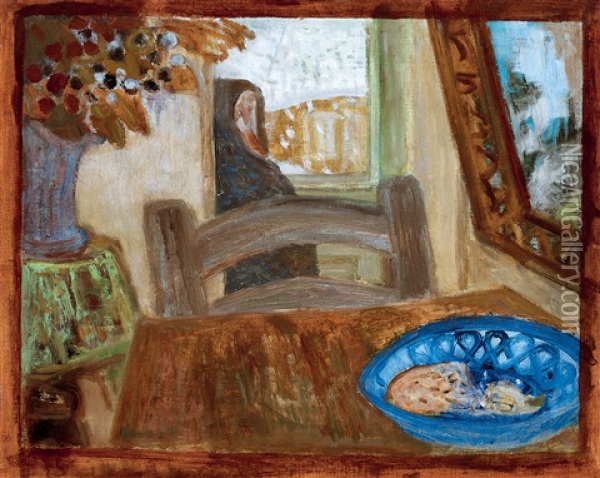 Lunch On The Table Oil Painting - Imre Amos