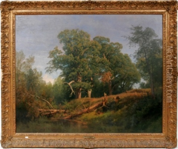 Landscape Oil Painting - Hermann Herzog