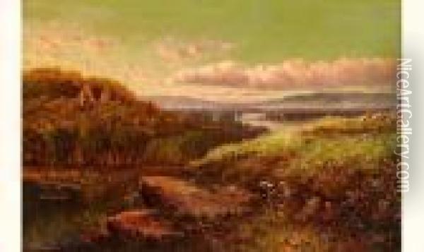 Ecole Anglaise
 Paysage Oil Painting - Edmund John Niemann, Snr.