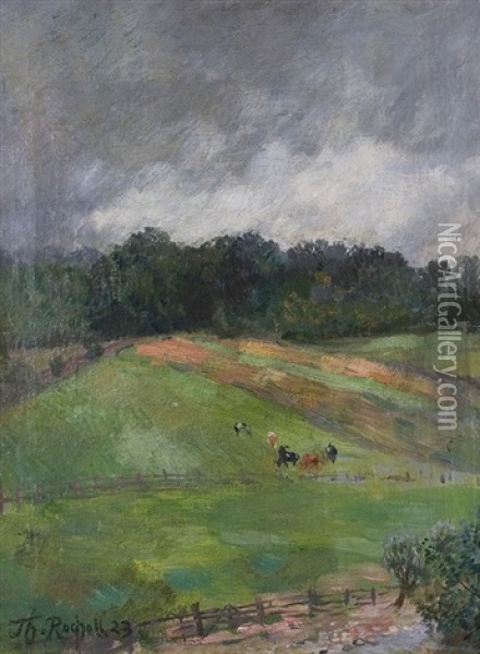 Landscape Near Sababurg Oil Painting - Theodor Rocholl