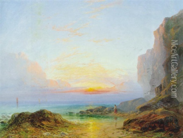 Sonnenaufgang Am Meer Oil Painting - Francis Danby