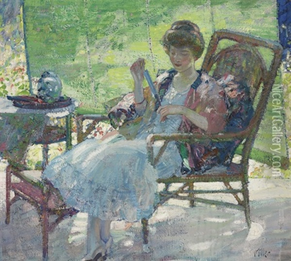 Day Dreams Oil Painting - Richard Edward Miller