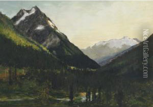 Ross Peak Oil Painting - William Brymner