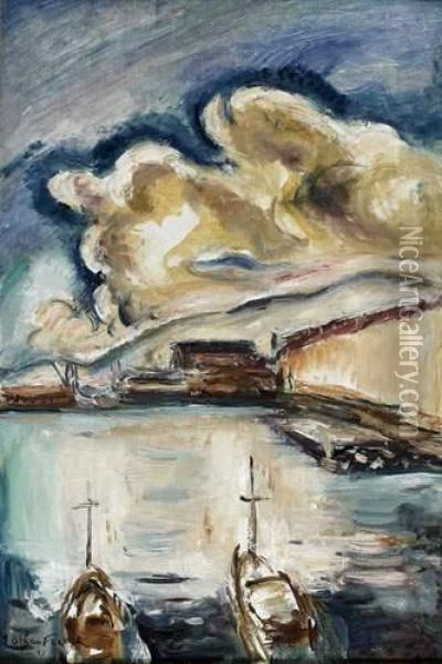 Le Port De Toulon Oil Painting - Emile-Othon Friesz