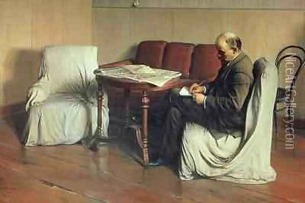 Vladimir Lenin (1870-1924) at Smolny Oil Painting - Isaak Israilevich Brodsky