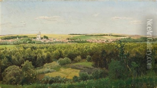 Summer Landscape, 1884 Oil Painting - Aleksandr Aleksandrovich Kiselev