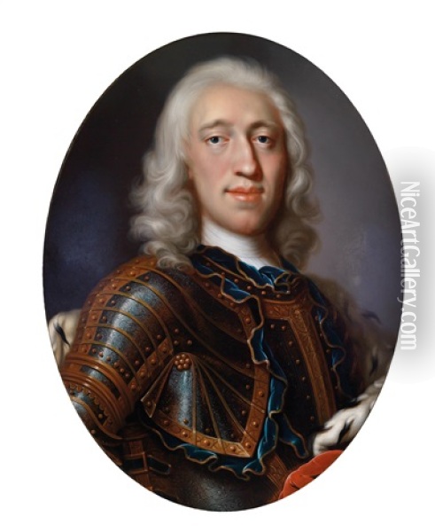 Portrat Des Herzogs Wilhelm Heinrich Von Sachsen-eisenach (1691-1741) Oil Painting - Christian Schilbach