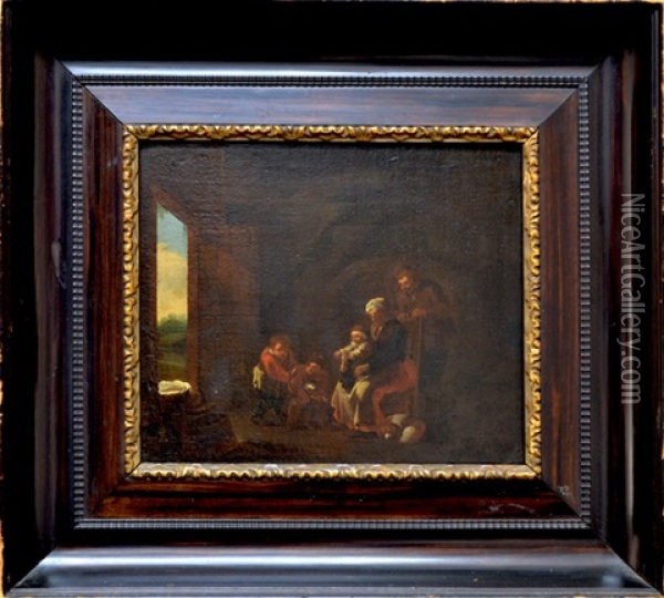 Family Gathering Oil Painting - Jan Miense Molenaer