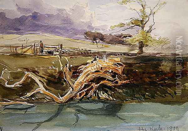 Keele Oil Painting - James Holland