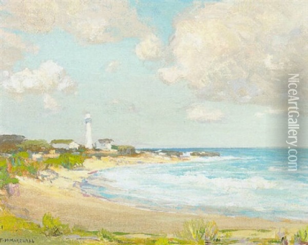 The Lighthouse Oil Painting - Frank Howard Marshall