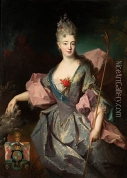 Retrato De Lady Mary Josephine Drummond Oil Painting - Federico de Madrazo y Kuntz