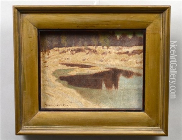 Open Water Oil Painting - Francis Hans Johnston