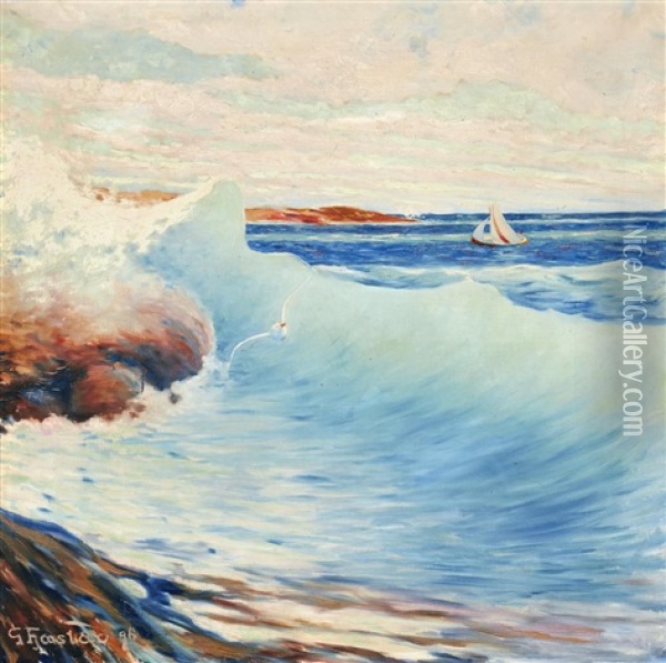 Skargardsbild Oil Painting - Gustaf Fjaestad