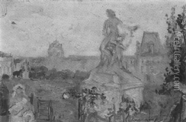 Jardin Du Luxmebourg Oil Painting - Pierre Laprade