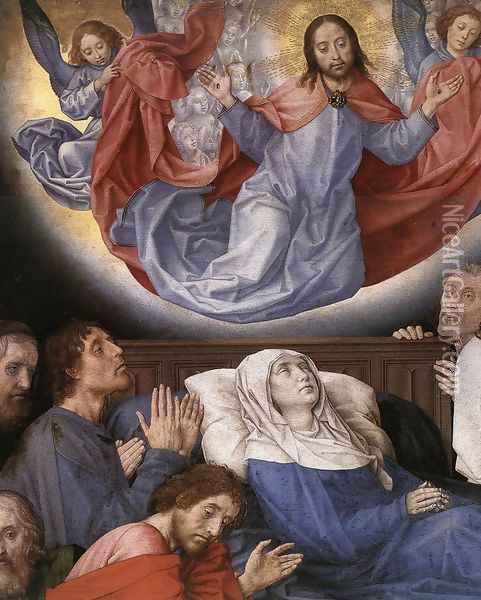 The Death of the Virgin (detail 1) c. 1480 Oil Painting - Hugo Van Der Goes