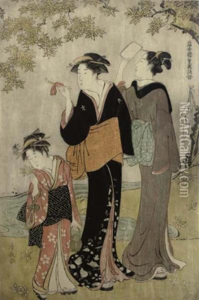 Untitled Oil Painting - Suzuki Harunobu