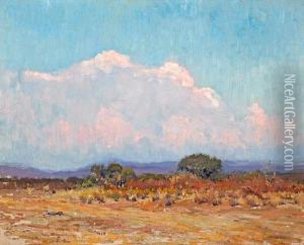 In The Arroyo Oil Painting - Alson Skinner Clark