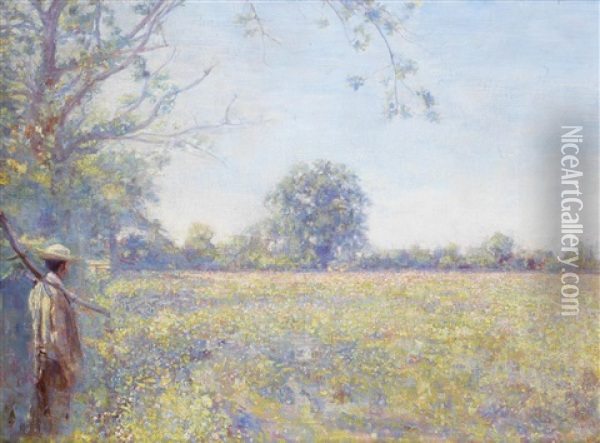 The Wild Meadow Oil Painting - Frank Morley Fletcher