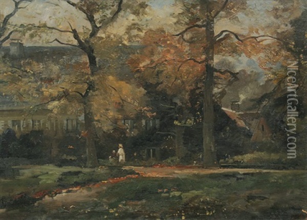 Haus Im Park Oil Painting - Georg Hesse