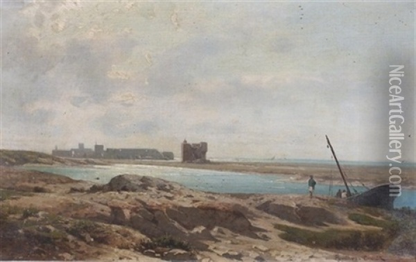 Forts De La Nouvelle Oil Painting - Antoine Claude Ponthus-Cinier