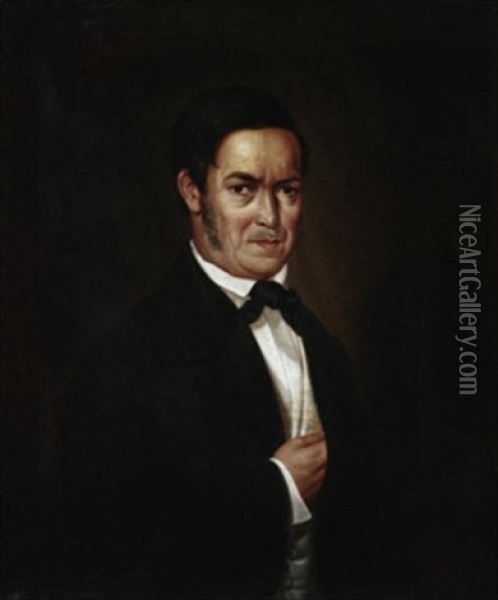 Portrait Des Gouverneurs Von Valparaiso Oil Painting - Otto Grashof