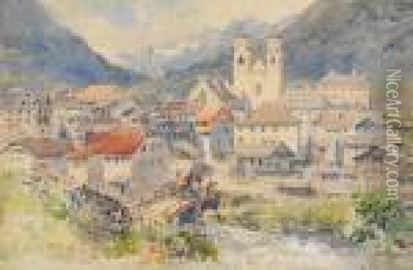 Steinach Am Brenner Oil Painting - Edward Theodore Compton