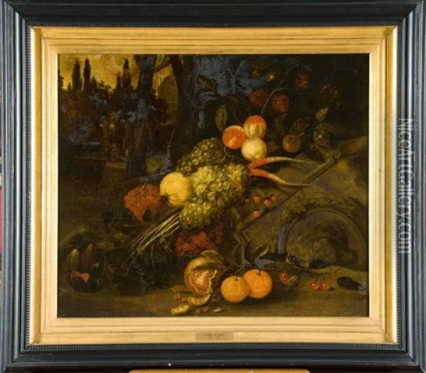 Nature Morte Aux Fruits Oil Painting - Jan Pauwel Gillemans the Younger