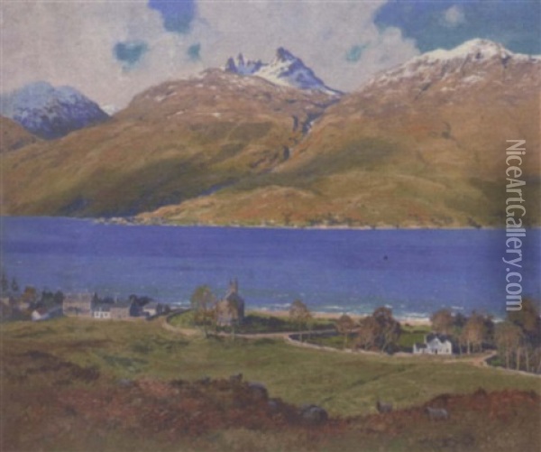 Arrochar, Loch Long, Argyll Oil Painting - Robert Houston