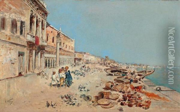 Venecia Oil Painting - Jose Navarro