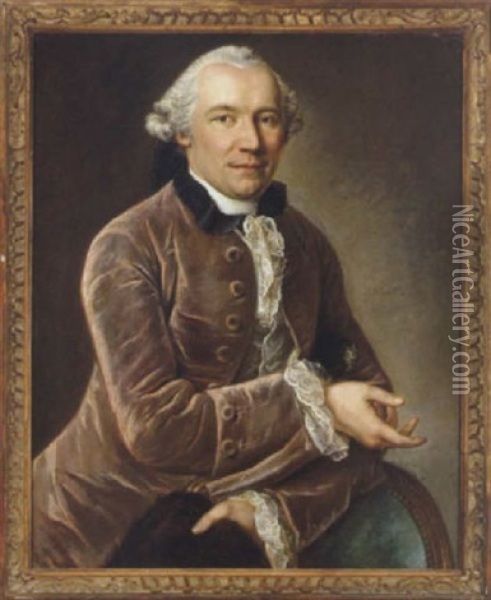 Bildnis Des B. Albrecht Tscharner Oil Painting - Johann Niklaus Grooth