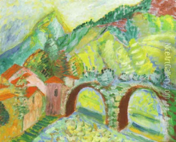 Auvergne, Franrike Oil Painting - Sigrid (Maria) Hjerten
