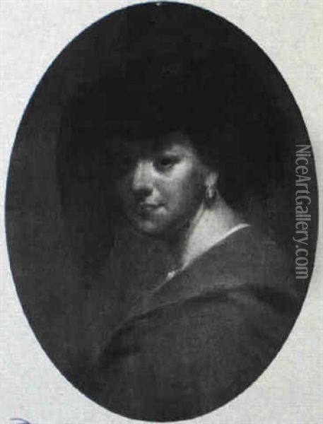 Portrait Of Miss Emma L. Paine Oil Painting - Thomas Buchanan Read