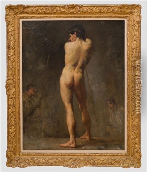 Le Model Oil Painting - Jean-Louis Forain