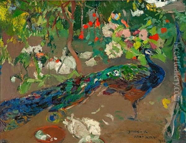 Jardin De L'aleixar Oil Painting - Joaquin Mir Trinxet