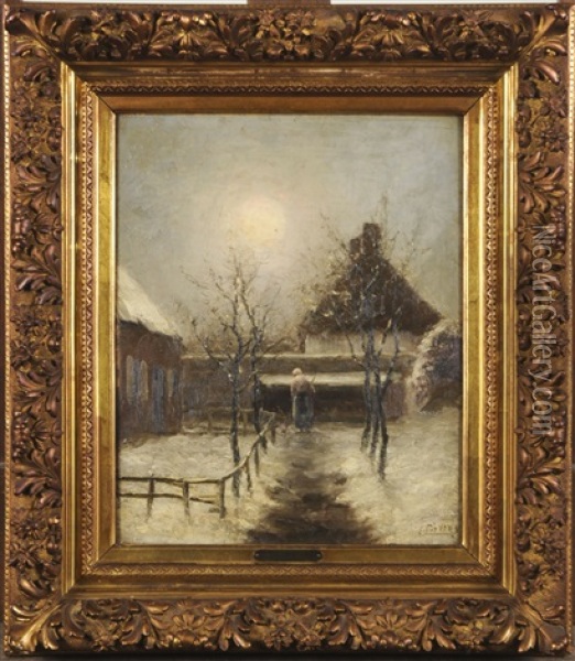 Jardin Enneige Oil Painting - Evert Pieters